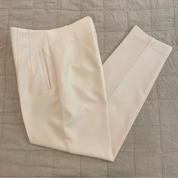 ZARA High Waist Pants in Oyster Beige size Small - Picture 3 of 9